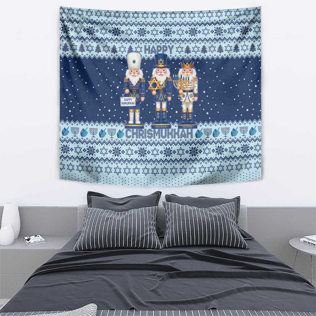 Chrismukkah Nutcracker Tapestry Funny Hanukkah Xmas Style - Wonder Print Shop