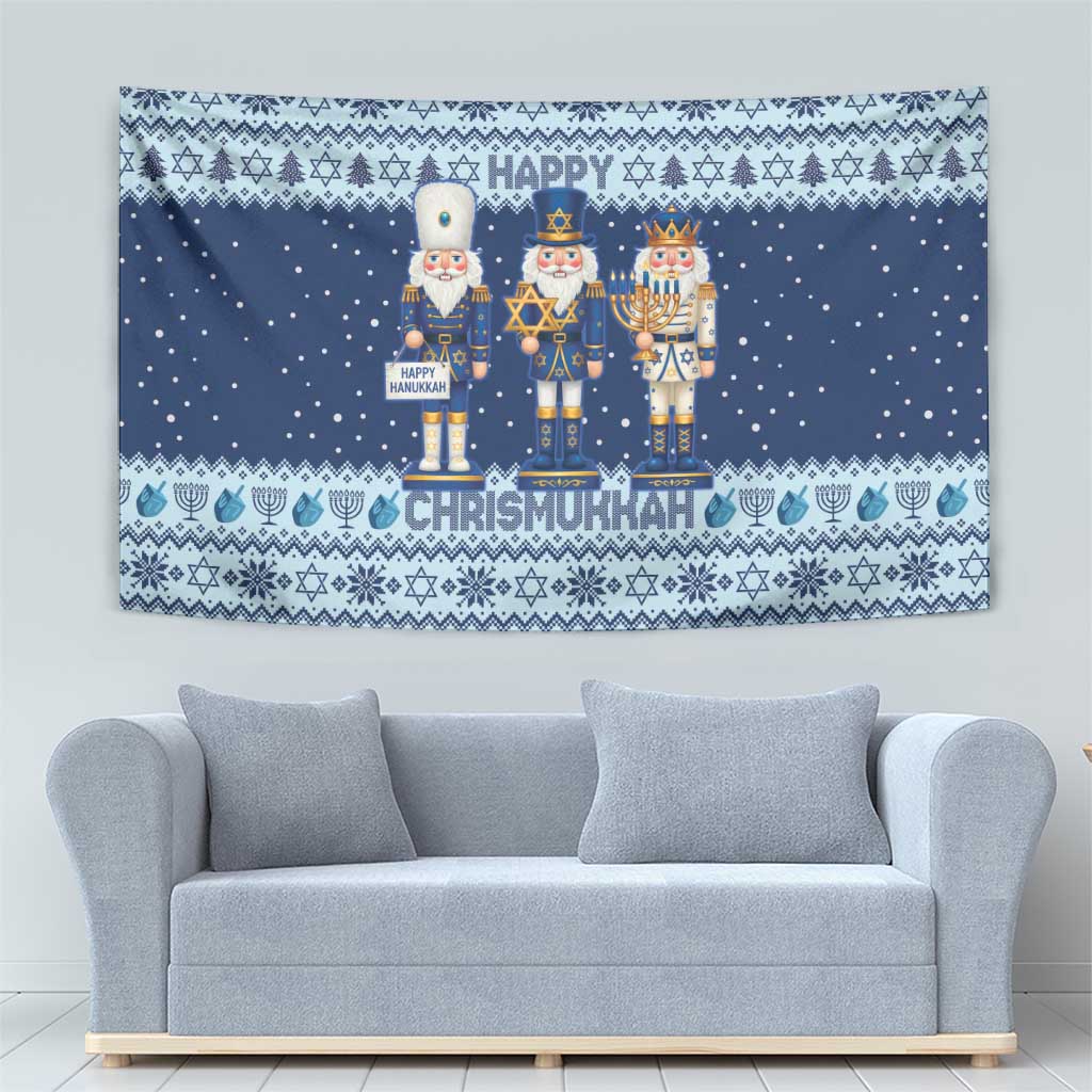 Chrismukkah Nutcracker Tapestry Funny Hanukkah Xmas Style - Wonder Print Shop
