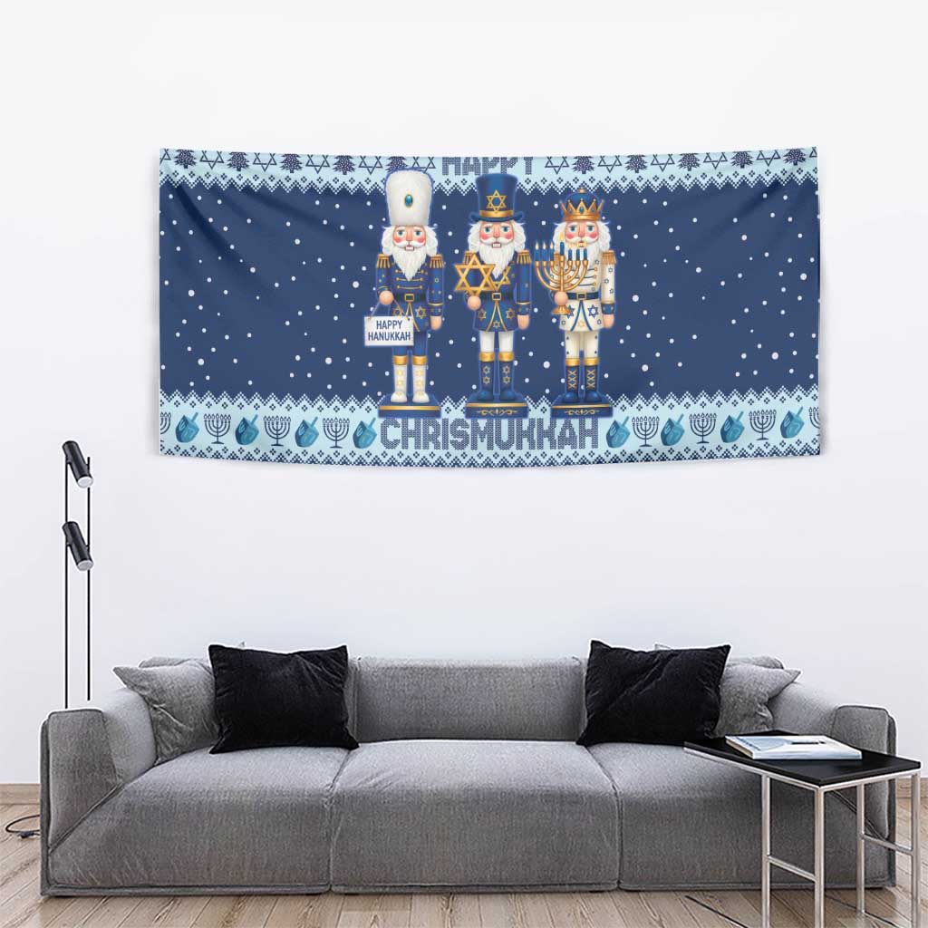 Chrismukkah Nutcracker Tapestry Funny Hanukkah Xmas Style - Wonder Print Shop