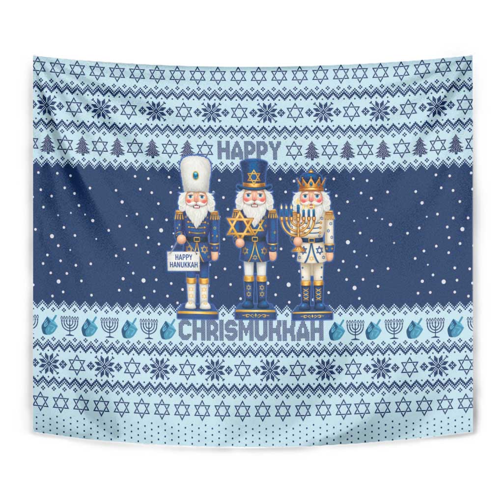Chrismukkah Nutcracker Tapestry Funny Hanukkah Xmas Style - Wonder Print Shop