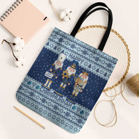 Chrismukkah Nutcracker Tote Bag Funny Hanukkah Xmas Style - Wonder Print Shop