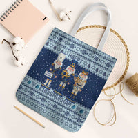 Chrismukkah Nutcracker Tote Bag Funny Hanukkah Xmas Style - Wonder Print Shop