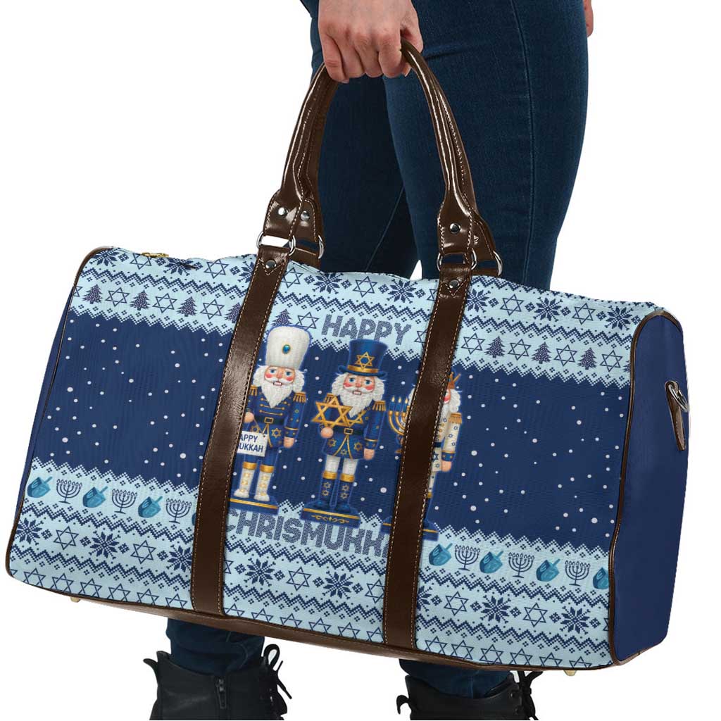Chrismukkah Nutcracker Travel Bag Funny Hanukkah Xmas Style - Wonder Print Shop