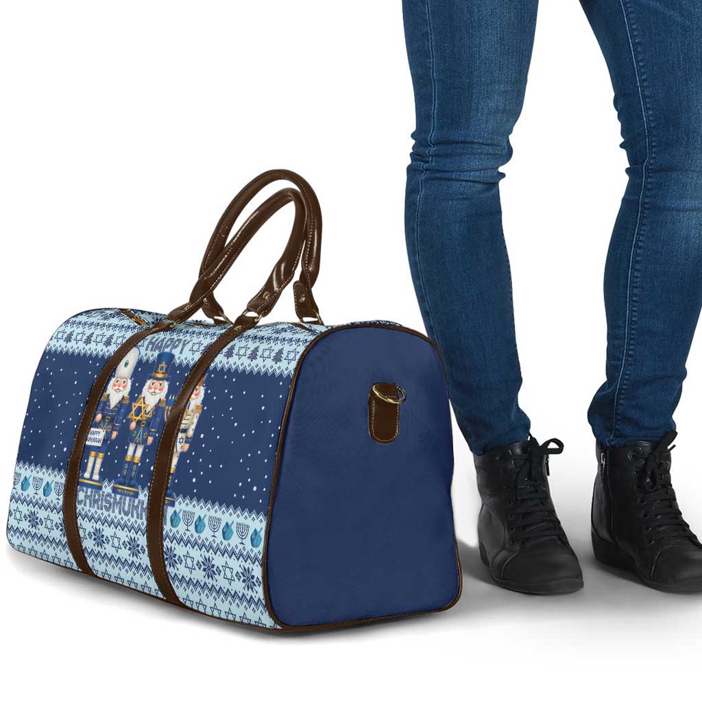 Chrismukkah Nutcracker Travel Bag Funny Hanukkah Xmas Style - Wonder Print Shop