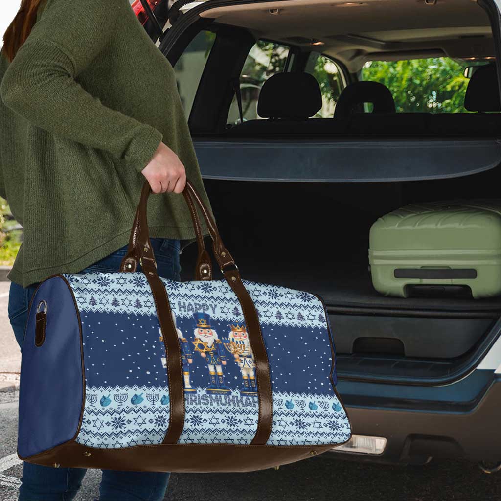Chrismukkah Nutcracker Travel Bag Funny Hanukkah Xmas Style - Wonder Print Shop