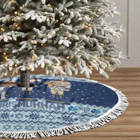 Chrismukkah Nutcracker Tree Skirt Funny Hanukkah Xmas Style - Wonder Print Shop