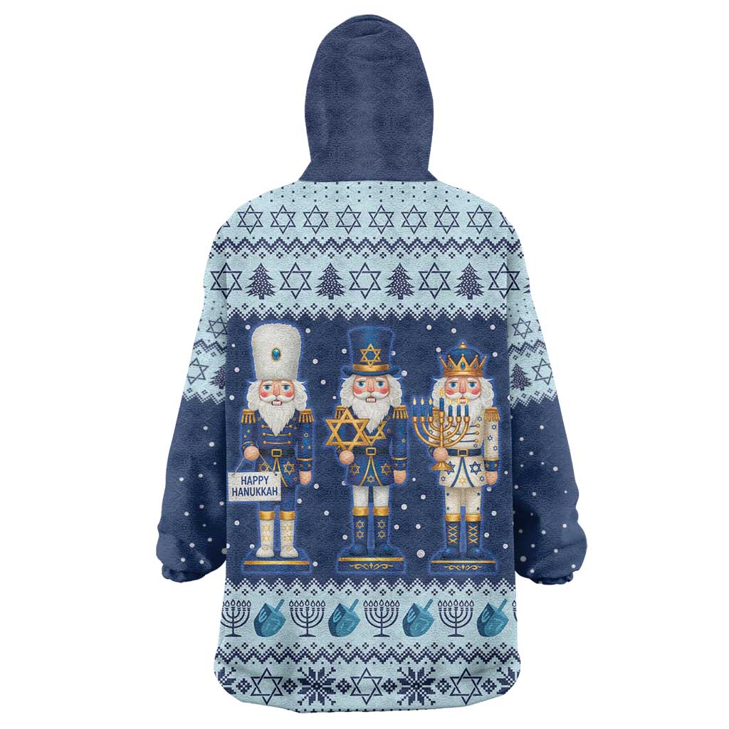 Chrismukkah Nutcracker Wearable Blanket Hoodie Funny Hanukkah Xmas Style - Wonder Print Shop