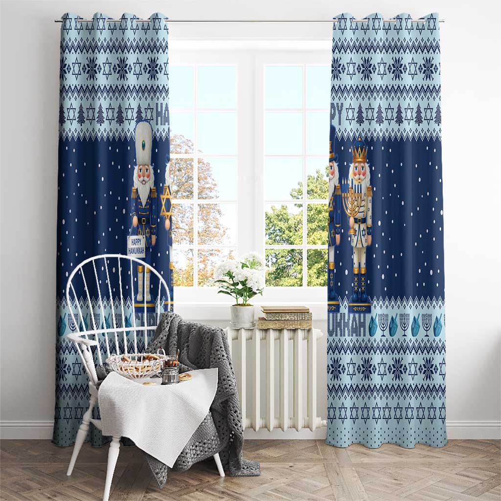 Chrismukkah Nutcracker Window Curtain Funny Hanukkah Xmas Style - Wonder Print Shop