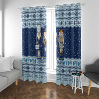 Chrismukkah Nutcracker Window Curtain Funny Hanukkah Xmas Style - Wonder Print Shop