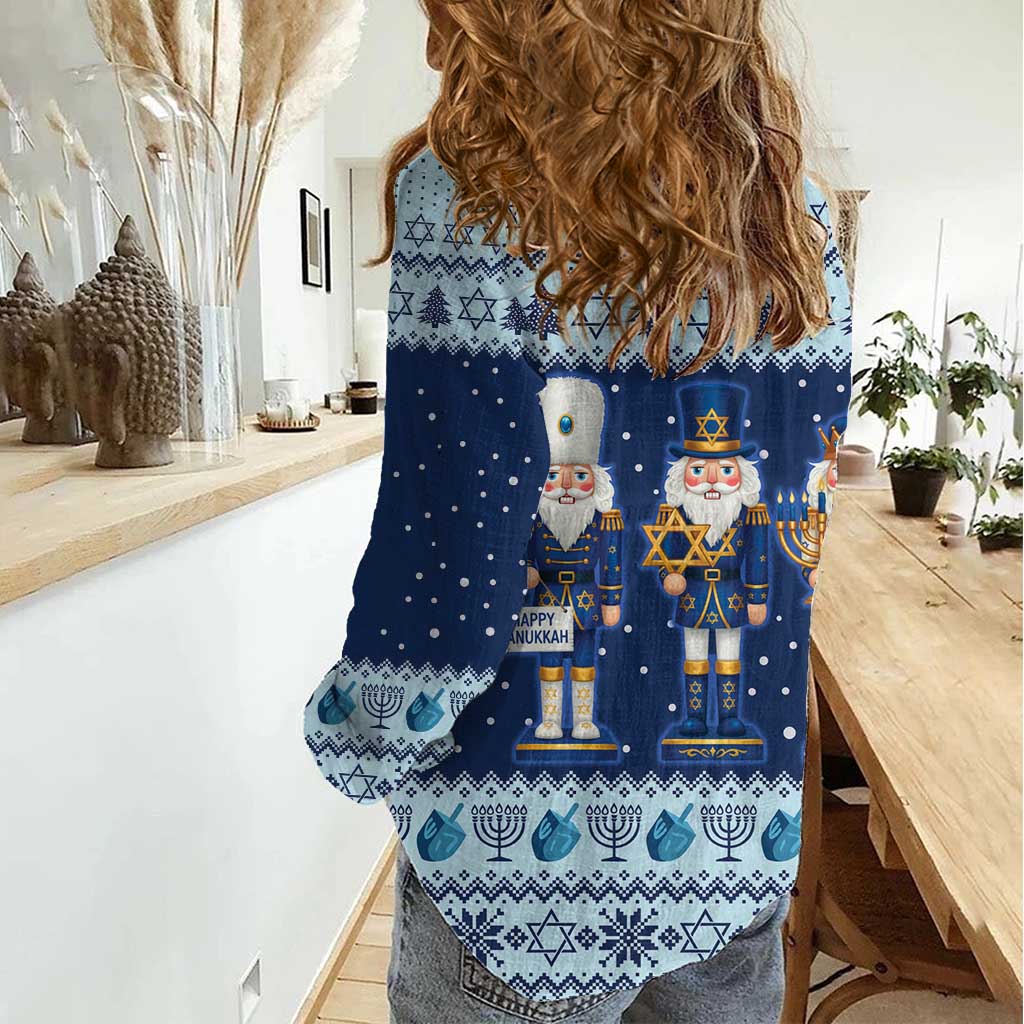 Chrismukkah Nutcracker Women Casual Shirt Funny Hanukkah Xmas Style - Wonder Print Shop