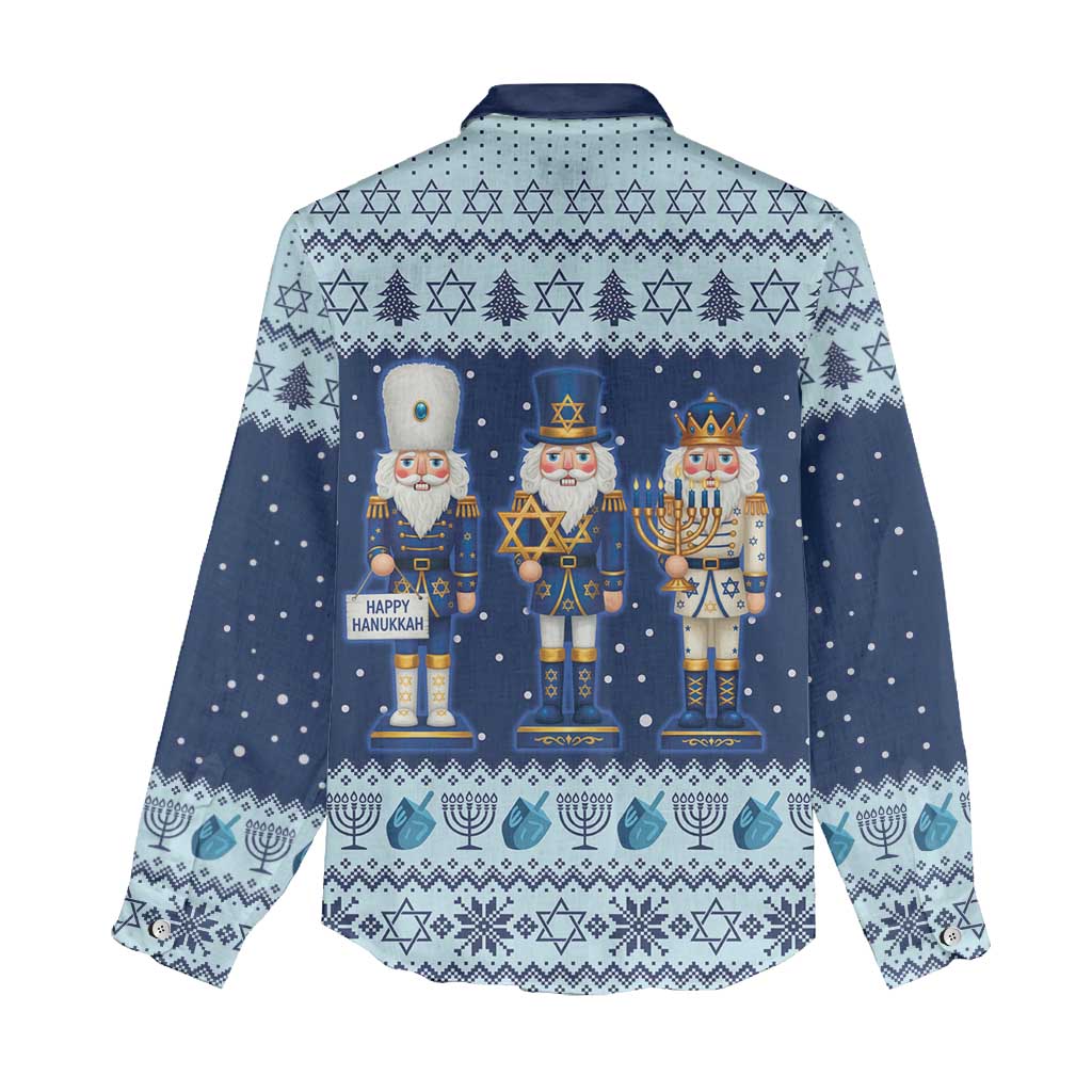 Chrismukkah Nutcracker Women Casual Shirt Funny Hanukkah Xmas Style - Wonder Print Shop