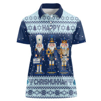 Chrismukkah Nutcracker Women Polo Shirt Funny Hanukkah Xmas Style - Wonder Print Shop