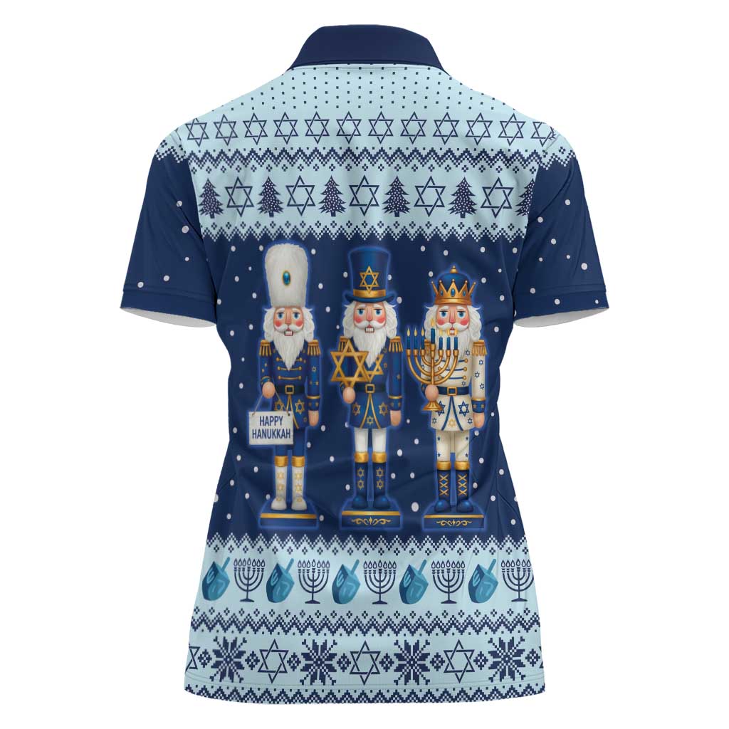 Chrismukkah Nutcracker Women Polo Shirt Funny Hanukkah Xmas Style - Wonder Print Shop