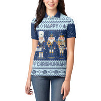 Chrismukkah Nutcracker Women Polo Shirt Funny Hanukkah Xmas Style - Wonder Print Shop