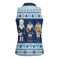 Chrismukkah Nutcracker Women Sleeveless Polo Shirt Funny Hanukkah Xmas Style - Wonder Print Shop