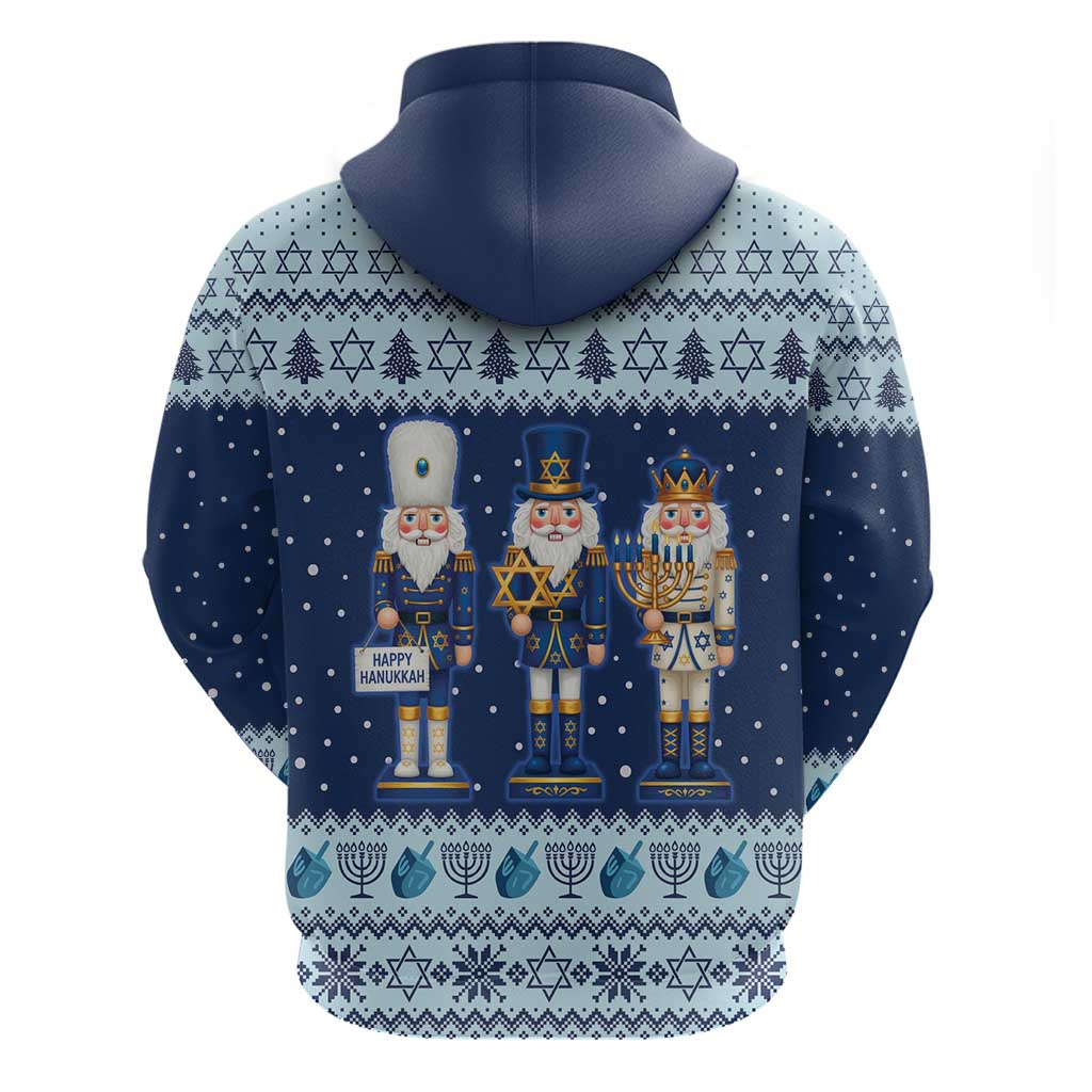 Chrismukkah Nutcracker Zip Hoodie Funny Hanukkah Xmas Style - Wonder Print Shop