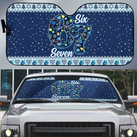 Funny Hanukkah Six Seven Auto Sun Shade Gen Alpha Meme Vibes - Wonder Print Shop