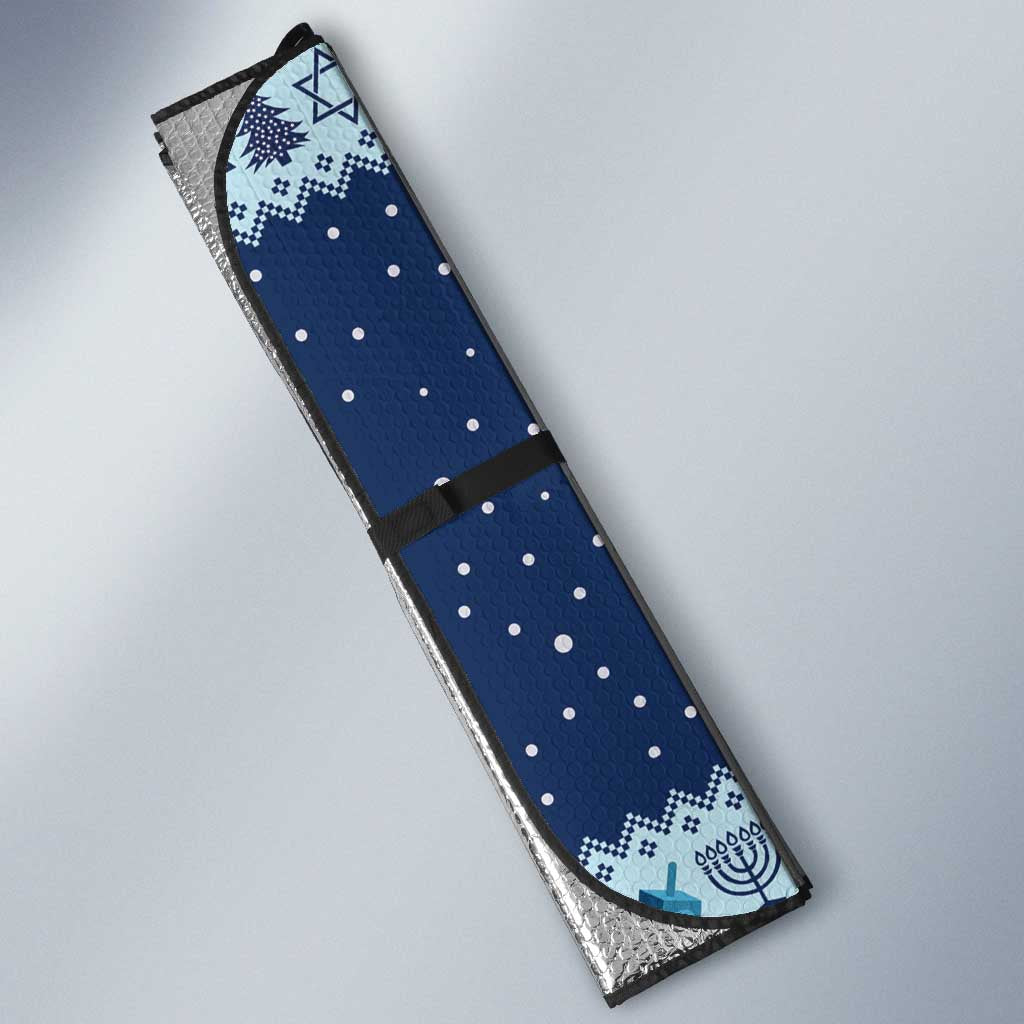Funny Hanukkah Six Seven Auto Sun Shade Gen Alpha Meme Vibes - Wonder Print Shop