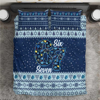 Funny Hanukkah Six Seven Bedding Set Gen Alpha Meme Vibes - Wonder Print Shop