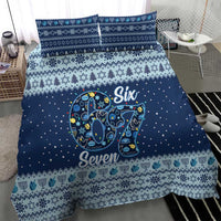 Funny Hanukkah Six Seven Bedding Set Gen Alpha Meme Vibes - Wonder Print Shop