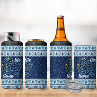 Funny Hanukkah Six Seven 4 in 1 Can Cooler Tumbler Gen Alpha Meme Vibes - Wonder Print Shop