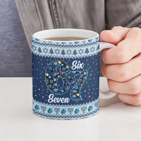 Funny Hanukkah Six Seven Ceramic Mug Gen Alpha Meme Vibes - Wonder Print Shop
