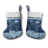 Funny Hanukkah Six Seven Christmas Stocking Gen Alpha Meme Vibes - Wonder Print Shop