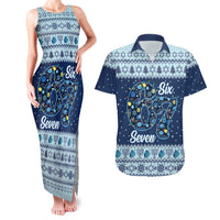 Funny Hanukkah Six Seven Couples Matching Tank Maxi Dress and Hawaiian Shirt Gen Alpha Meme Vibes - Wonder Print Shop