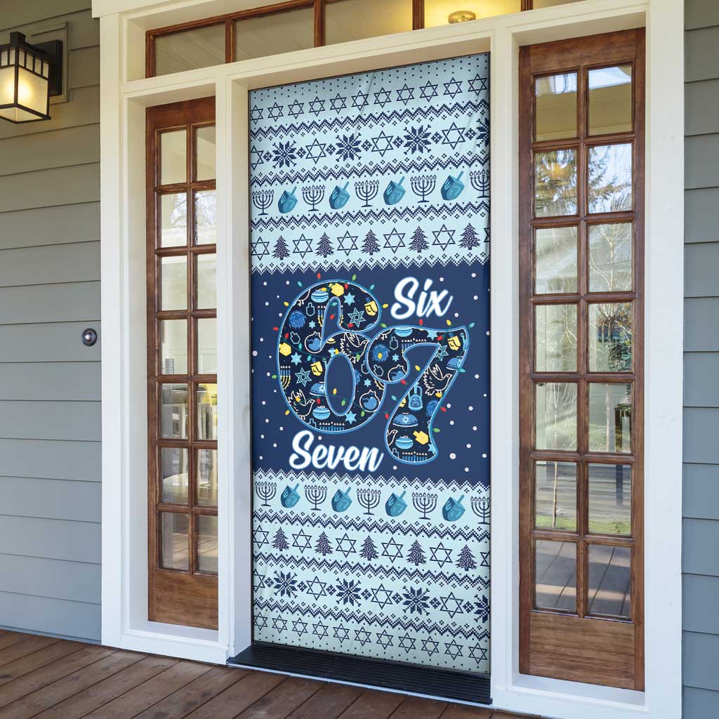 Funny Hanukkah Six Seven Door Cover Gen Alpha Meme Vibes - Wonder Print Shop