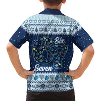 Funny Hanukkah Six Seven Family Matching Long Sleeve Bodycon Dress and Hawaiian Shirt Gen Alpha Meme Vibes - Wonder Print Shop