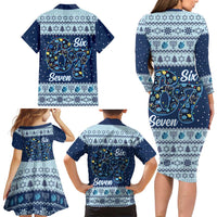 Funny Hanukkah Six Seven Family Matching Long Sleeve Bodycon Dress and Hawaiian Shirt Gen Alpha Meme Vibes - Wonder Print Shop