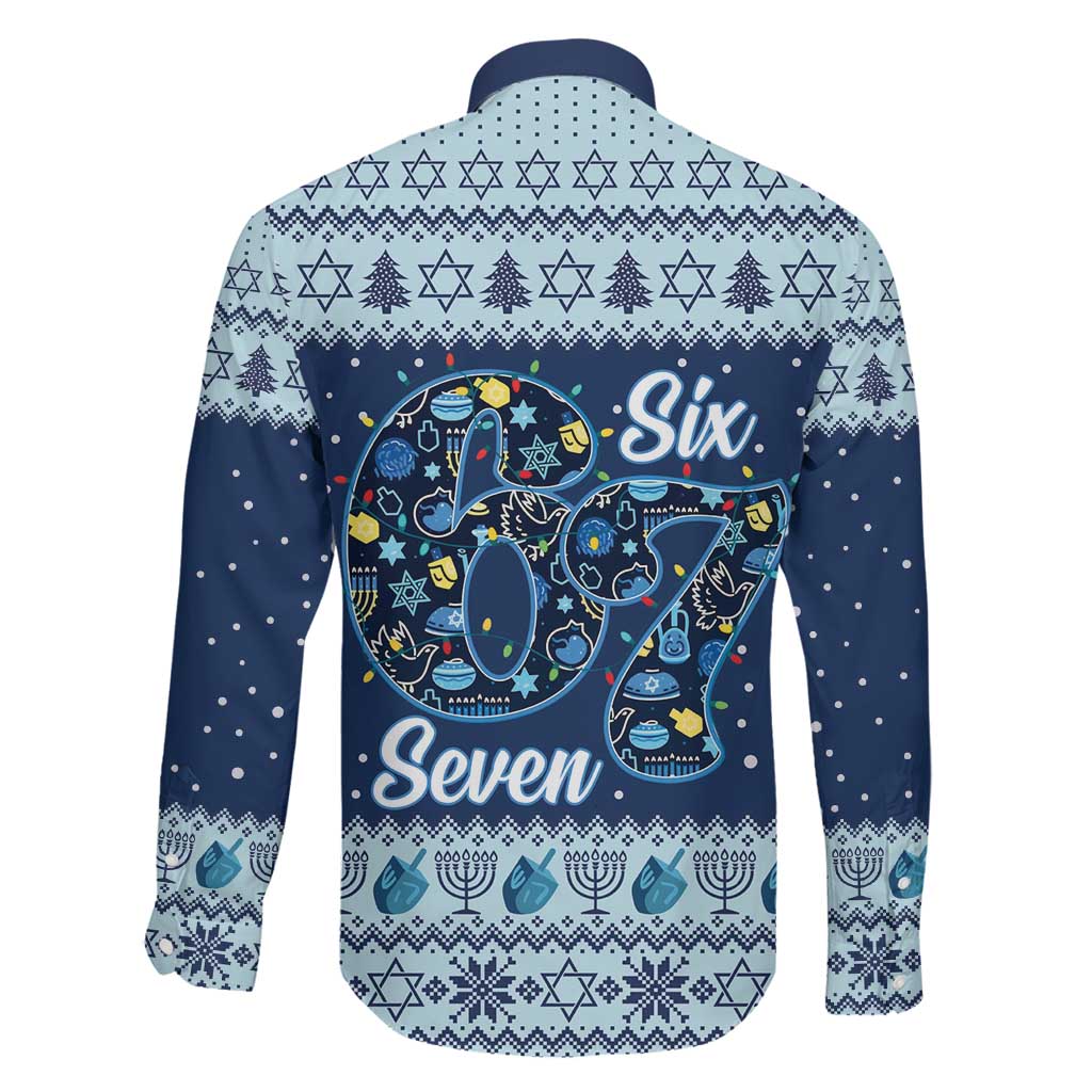 Funny Hanukkah Six Seven Family Matching Mermaid Dress and Hawaiian Shirt Gen Alpha Meme Vibes - Wonder Print Shop
