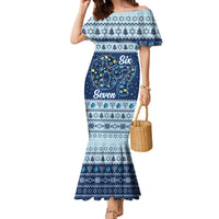 Funny Hanukkah Six Seven Family Matching Mermaid Dress and Hawaiian Shirt Gen Alpha Meme Vibes - Wonder Print Shop