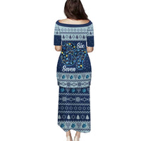 Funny Hanukkah Six Seven Family Matching Puletasi and Hawaiian Shirt Gen Alpha Meme Vibes - Wonder Print Shop