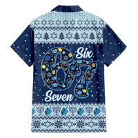 Funny Hanukkah Six Seven Family Matching Tank Maxi Dress and Hawaiian Shirt Gen Alpha Meme Vibes - Wonder Print Shop