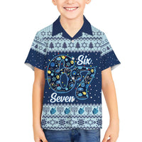 Funny Hanukkah Six Seven Hawaiian Shirt Gen Alpha Meme Vibes - Wonder Print Shop