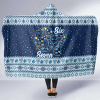 Funny Hanukkah Six Seven Hooded Blanket Gen Alpha Meme Vibes - Wonder Print Shop