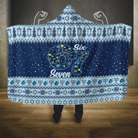 Funny Hanukkah Six Seven Hooded Blanket Gen Alpha Meme Vibes - Wonder Print Shop