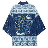 Funny Hanukkah Six Seven Kimono Gen Alpha Meme Vibes - Wonder Print Shop