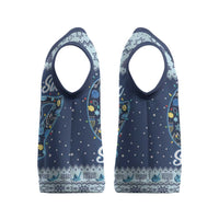 Funny Hanukkah Six Seven Christmas Knitted V-Neck Vest Gen Alpha Meme Vibes - Wonder Print Shop