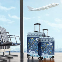 Funny Hanukkah Six Seven Luggage Cover Gen Alpha Meme Vibes - Wonder Print Shop