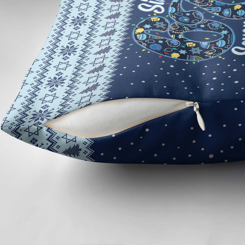 Funny Hanukkah Six Seven Pillow Cover Gen Alpha Meme Vibes - Wonder Print Shop