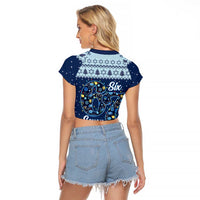 Funny Hanukkah Six Seven Raglan Cropped T Shirt Gen Alpha Meme Vibes - Wonder Print Shop
