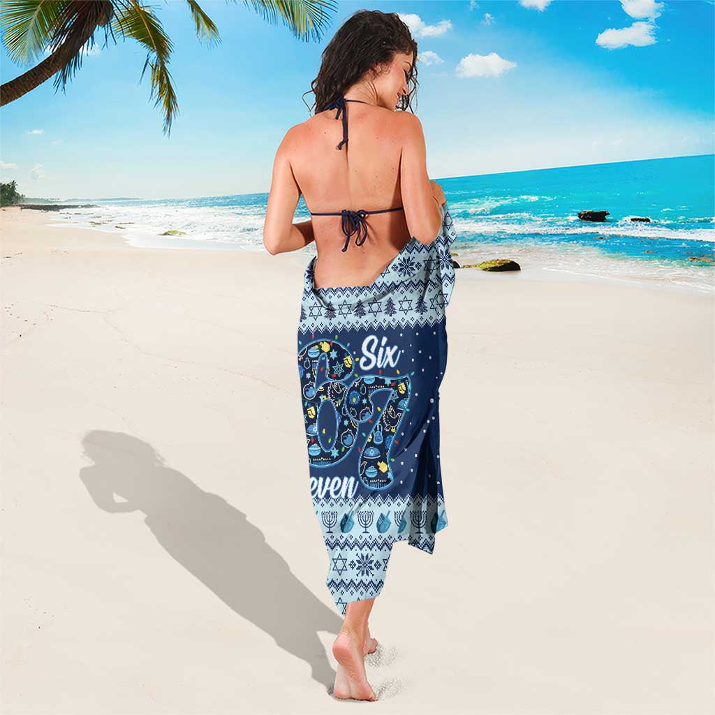 Funny Hanukkah Six Seven Sarong Gen Alpha Meme Vibes - Wonder Print Shop