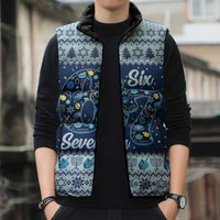 Funny Hanukkah Six Seven Sleeveless Puffer Jacket Gen Alpha Meme Vibes - Wonder Print Shop