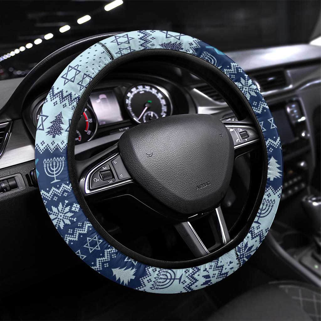 Funny Hanukkah Six Seven Steering Wheel Cover Gen Alpha Meme Vibes - Wonder Print Shop