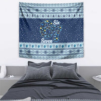 Funny Hanukkah Six Seven Tapestry Gen Alpha Meme Vibes - Wonder Print Shop