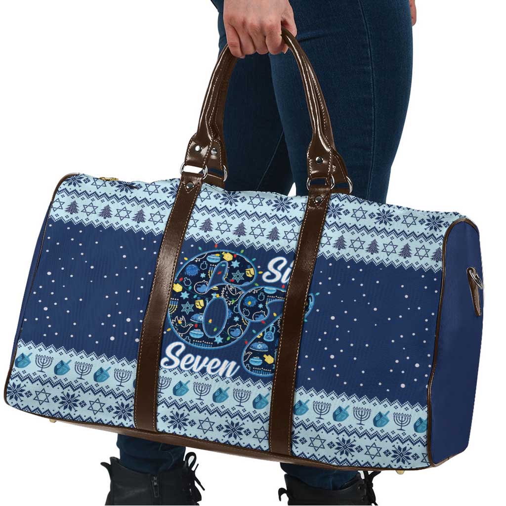 Funny Hanukkah Six Seven Travel Bag Gen Alpha Meme Vibes - Wonder Print Shop