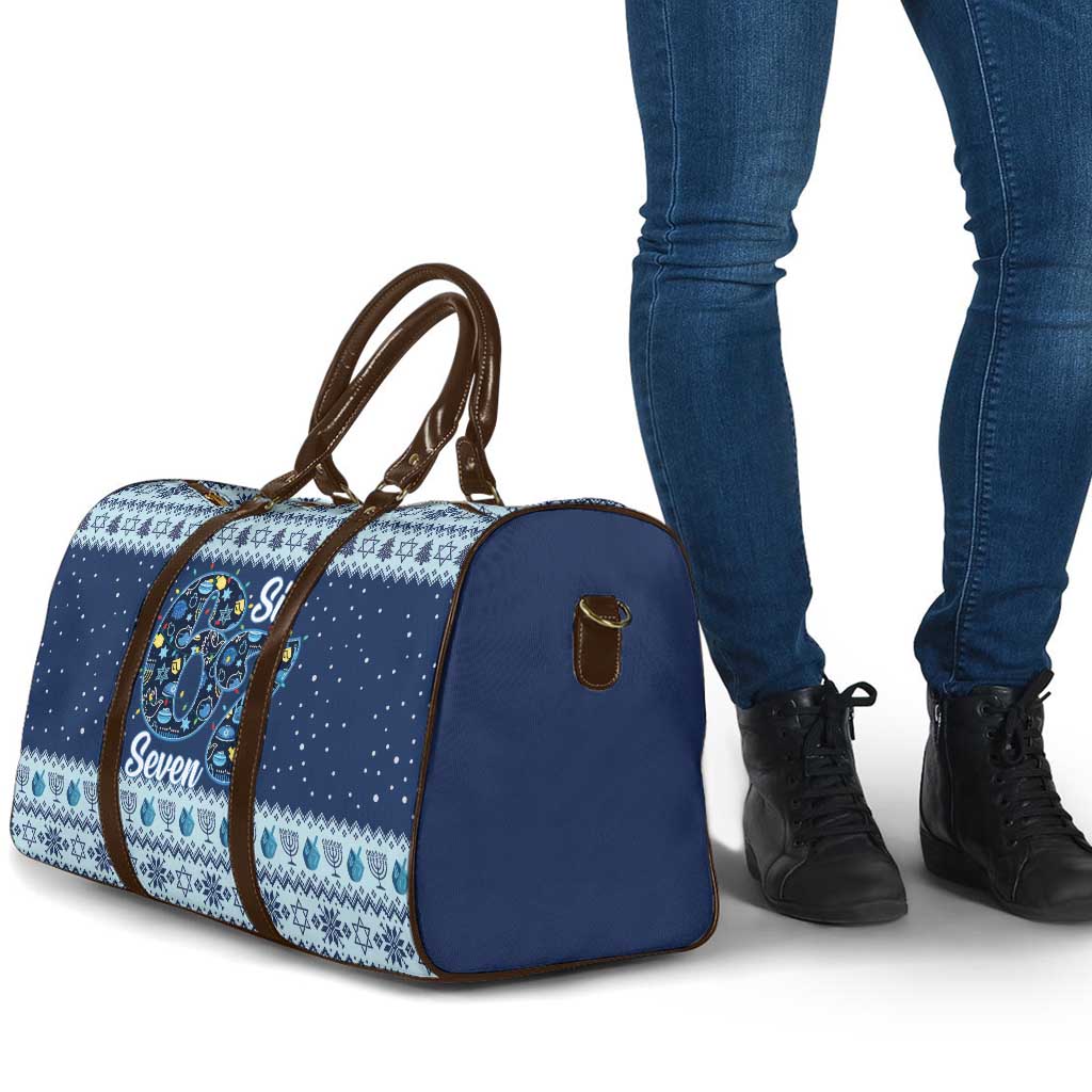 Funny Hanukkah Six Seven Travel Bag Gen Alpha Meme Vibes - Wonder Print Shop