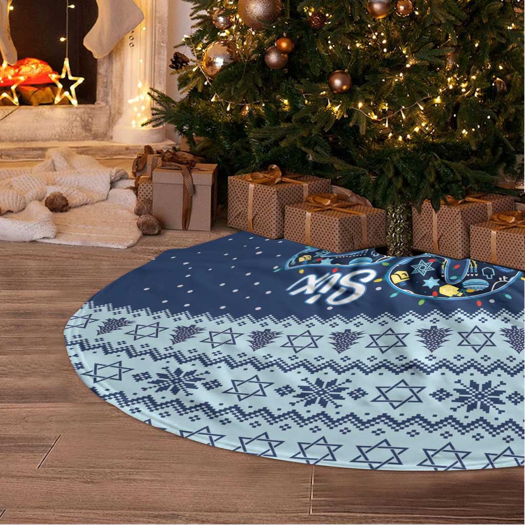 Funny Hanukkah Six Seven Tree Skirt Gen Alpha Meme Vibes - Wonder Print Shop